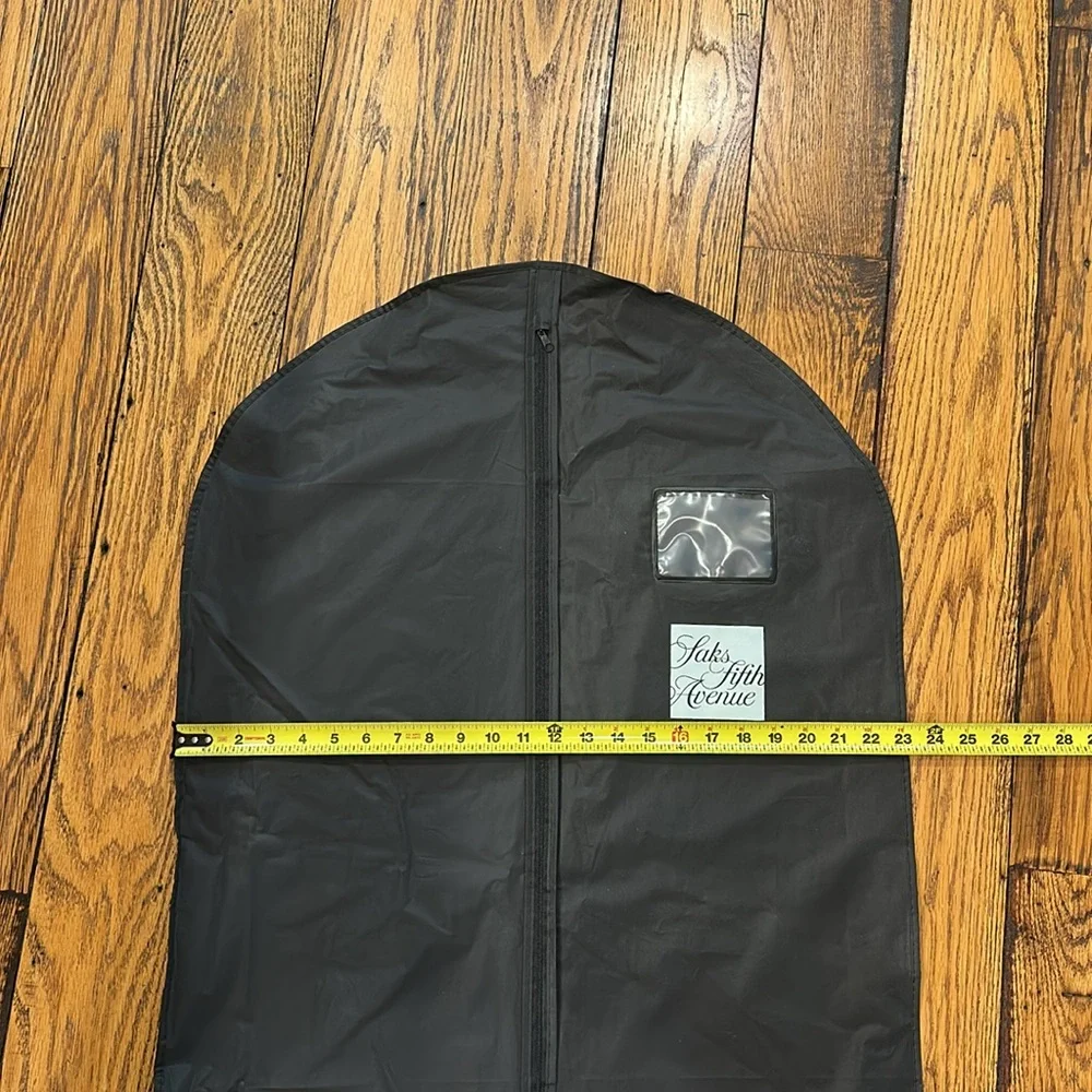 Saks Fifth Avenue Black Travel & Storage Garment Cover With Zipper